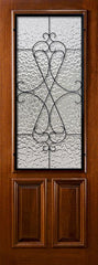 WDMA 36x96 Door (3ft by 8ft) Exterior Mahogany 36in x 96in 2/3 Lite Navasota DoorCraft Door 1