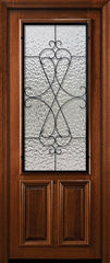 WDMA 36x96 Door (3ft by 8ft) Exterior Mahogany 36in x 96in 2/3 Lite Navasota DoorCraft Door 2