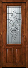 WDMA 36x96 Door (3ft by 8ft) Exterior Knotty Alder 36in x 96in 2/3 Lite Brazos Alder Door 2