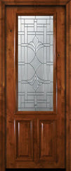 WDMA 36x96 Door (3ft by 8ft) Exterior Knotty Alder 36in x 96in 2/3 Lite Marsala Alder Door 2