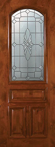 WDMA 36x96 Door (3ft by 8ft) Exterior Knotty Alder 36in x 96in Arch Lite Versailles Alder Door 1