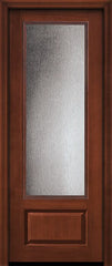 WDMA 36x96 Door (3ft by 8ft) French Cherry Pro 96in 3/4 Lite Privacy / Patterns Glass Door 1