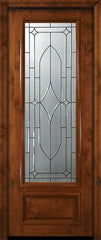 WDMA 36x96 Door (3ft by 8ft) Exterior Knotty Alder 96in 3/4 Lite Bourbon Street Alder Door 2