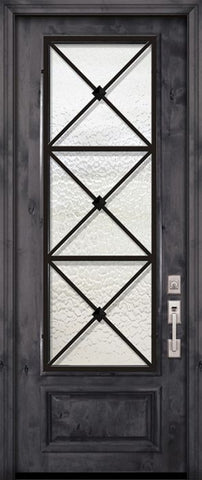 WDMA 36x96 Door (3ft by 8ft) Exterior Knotty Alder 36in x 96in 3/4 Lite Republic Estancia Alder Door 2