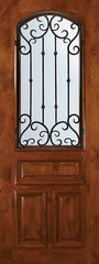WDMA 36x96 Door (3ft by 8ft) Exterior Knotty Alder 36in x 96in Arch Lite Valencia Alder Door 1