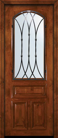WDMA 36x96 Door (3ft by 8ft) Exterior Knotty Alder 36in x 96in Arch Lite Warwick Alder Door 2
