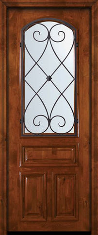 WDMA 36x96 Door (3ft by 8ft) Exterior Knotty Alder 36in x 96in Arch Lite Charleston Alder Door 2
