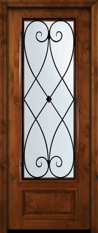 WDMA 36x96 Door (3ft by 8ft) Exterior Knotty Alder 36in x 96in 3/4 Lite Charleston Alder Door 2