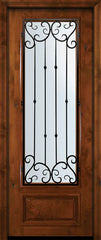 WDMA 36x96 Door (3ft by 8ft) Exterior Knotty Alder 36in x 96in 3/4 Lite Valencia Alder Door 2