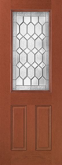 WDMA 36x96 Door (3ft by 8ft) Exterior Mahogany Fiberglass Impact Door 8ft ?? Lite Crystalline 1