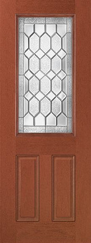 WDMA 36x96 Door (3ft by 8ft) Exterior Mahogany Fiberglass Impact Door 8ft ?? Lite Crystalline 1