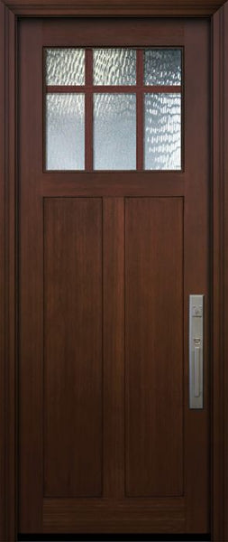 WDMA 36x96 Door (3ft by 8ft) Exterior Fir 36in x 96in Craftsman 6 Lite Marginal SDL Door 1