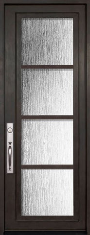 WDMA 36x96 Door (3ft by 8ft) Exterior 36in x 96in Urban-4 Full Lite Single Contemporary Entry Door 1