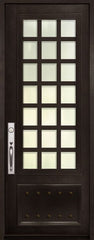 WDMA 36x96 Door (3ft by 8ft) Exterior 36in x 96in Cube 3/4 Lite Single Contemporary Entry Door 1