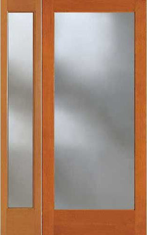 WDMA 38x80 Door (3ft2in by 6ft8in) French Fir 1501 Full Lite Exterior Door Sidelight 1
