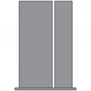 WDMA 38x80 Door (3ft2in by 6ft8in) French Fir 1501 Full Lite Exterior Door Sidelight 2