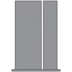 WDMA 38x80 Door (3ft2in by 6ft8in) Patio Fir 1510 10-Lite Exterior Door Sidelight 2