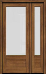 WDMA 38x80 Door (3ft2in by 6ft8in) Exterior Swing Mahogany 3/4 Lite Single Entry Door Sidelight 2