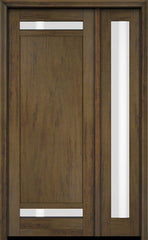 WDMA 38x80 Door (3ft2in by 6ft8in) Exterior Swing Mahogany 112 Windermere Shaker Single Entry Door Sidelight 4