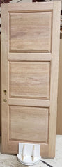WDMA 38x84 Door (3ft2in by 7ft) Exterior Swing Mahogany 3 Raised Panel Solid Single Entry Door Sidelight 4