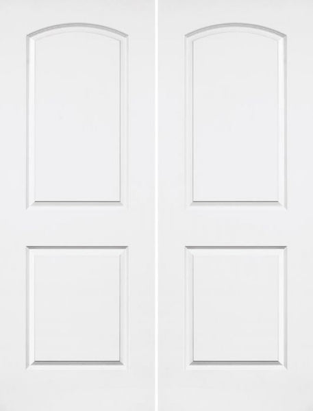WDMA 40x80 Door (3ft4in by 6ft8in) Interior Barn Smooth 80in Caiman Hollow Core Double Door|1-3/8in Thick 1