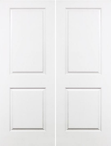 WDMA 40x80 Door (3ft4in by 6ft8in) Interior Barn Smooth 80in Carrara Solid Core Double Door|1-3/8in Thick 1
