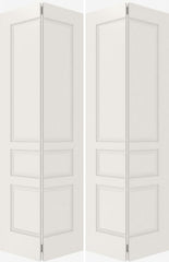 WDMA 40x80 Door (3ft4in by 6ft8in) Interior Bypass Smooth 3010 MDF 3 Panel Double Door 2