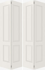 WDMA 40x80 Door (3ft4in by 6ft8in) Interior Barn Smooth 4010 MDF 4 Panel Double Door 2