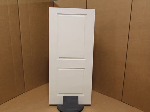 WDMA 40x96 Door (3ft4in by 8ft) Interior Swing Smooth 96in Carrara Hollow Core Double Door|1-3/8in Thick 3