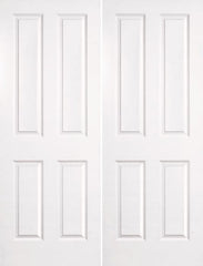 WDMA 40x96 Door (3ft4in by 8ft) Interior Barn Smooth 96in Coventry Hollow Core Double Door|1-3/8in Thick 1
