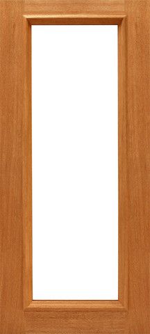 WDMA 42x80 Door (3ft6in by 6ft8in) French Mahogany 1-lite-R/M Patio Brazilian Wood Raised Moulding IG Glass Single Door 1