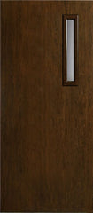 WDMA 42x80 Door (3ft6in by 6ft8in) Exterior Cherry Contemporary One Slim Vertical Lite Single Entry Door 1