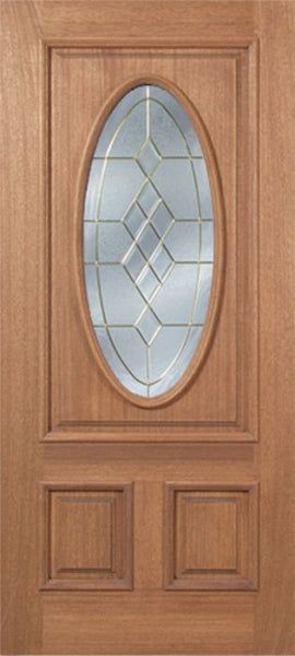 WDMA 42x80 Door (3ft6in by 6ft8in) Exterior Mahogany Maryvale Single Door w/ A Glass 1