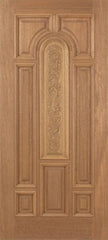 WDMA 42x80 Door (3ft6in by 6ft8in) Exterior Mahogany Revis Single Door Carved Panel - 6ft8in Tall 1