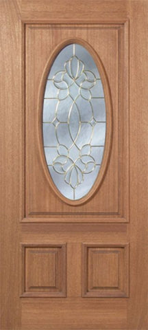 WDMA 42x80 Door (3ft6in by 6ft8in) Exterior Mahogany Maryvale Single Door w/ CO Glass 1