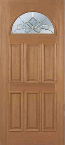 WDMA 42x80 Door (3ft6in by 6ft8in) Exterior Mahogany Jefferson Single Door w/ BO Glass 1