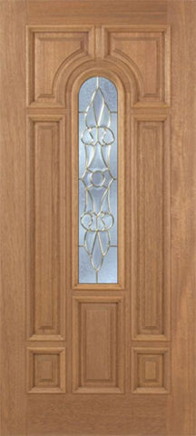 WDMA 42x80 Door (3ft6in by 6ft8in) Exterior Mahogany Revis Single Door w/ L Glass - 6ft8in Tall 1