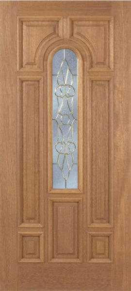 WDMA 42x80 Door (3ft6in by 6ft8in) Exterior Mahogany Revis Single Door w/ OL Glass - 6ft8in Tall 1