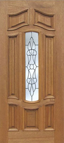 WDMA 42x80 Door (3ft6in by 6ft8in) Exterior Mahogany Palisades Single Door w/ L Glass 1