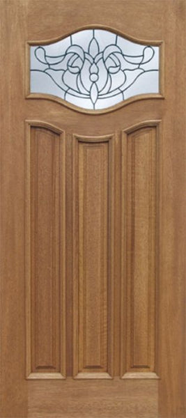 WDMA 42x80 Door (3ft6in by 6ft8in) Exterior Mahogany Wisteria Single Door w/ U Glass 1