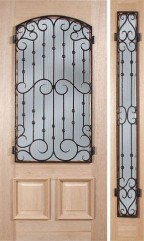 WDMA 42x80 Door (3ft6in by 6ft8in) Exterior Teak Bellasara Mahogany Single Door/1side 1