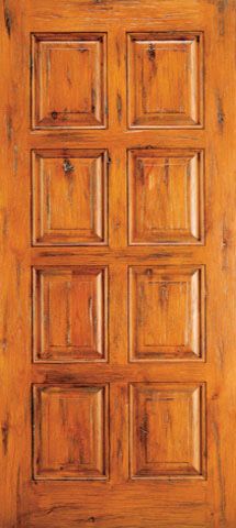 WDMA 42x80 Door (3ft6in by 6ft8in) Exterior Knotty Alder Single Door 8-Panel Southwest Home 1