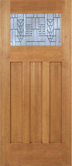 WDMA 42x80 Door (3ft6in by 6ft8in) Exterior Mahogany Biltmore Single Door w/ A Glass 1
