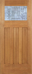 WDMA 42x80 Door (3ft6in by 6ft8in) Exterior Mahogany Biltmore Single Door w/ A Glass 1