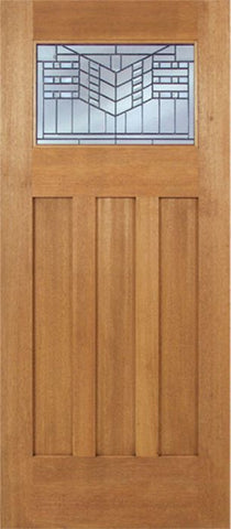 WDMA 42x80 Door (3ft6in by 6ft8in) Exterior Mahogany Biltmore Single Door w/ E Glass 1
