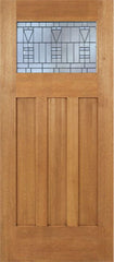 WDMA 42x80 Door (3ft6in by 6ft8in) Exterior Mahogany Biltmore Single Door w/ B Glass 1