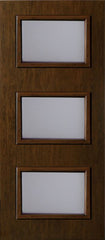 WDMA 42x80 Door (3ft6in by 6ft8in) Exterior Cherry Contemporary Three Lite Single Entry Door 1