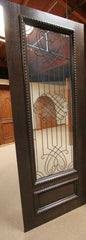WDMA 42x80 Door (3ft6in by 6ft8in) Exterior Mahogany Designer Iron Scrollwork Glass Single Door  3