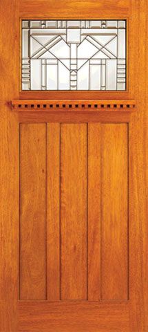 WDMA 42x80 Door (3ft6in by 6ft8in) Exterior Mahogany Craftsman Style Entry Doors for Arts and Crafts Home 1