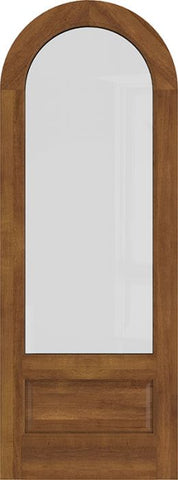 WDMA 42x80 Door (3ft6in by 6ft8in) Exterior Swing Mahogany 3/4 Round Lite Round Top Entry Door 2